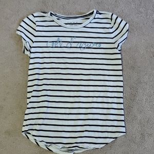 White stripe t-shirt